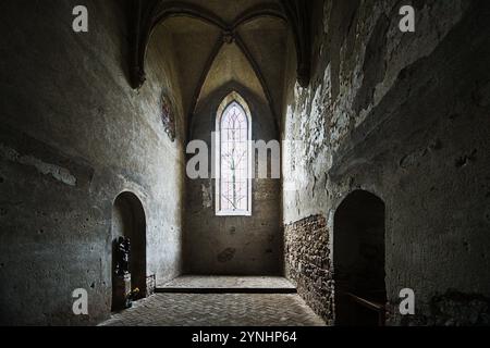 Il Monastero Rosa Coeli e le rovine della Chiesa di nostra Signora a Dolni Kounice, distretto di Brno, regione della Moravia meridionale, 26 novembre 2024, prima dell'inizio delle riparazioni pianificate. (Foto CTK/Patrik Uhlir) Foto Stock