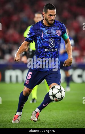 Jorge RESURRECCION MERODIO (Koke) dell'Atletico Madrid durante la partita di calcio UEFA Champions League, fase MD2 tra SL Benfica e Atletico de Madrid il 2 ottobre 2024 all'Estadio da Luz di Lisbona, Portogallo - foto Matthieu Mirville (C Silva) / DPPI Foto Stock