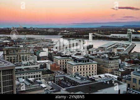 Vedute panoramiche della citta' di Montreal, Quebec. Foto Stock