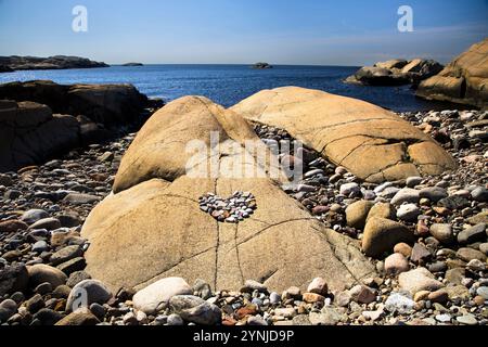 In "Verdens Ende" nel Faerder Nationalpark, contea di Faerder, il 23.05.2024. Foto: Markus Bolliger Foto Stock