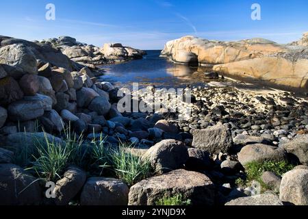 In "Verdens Ende" nel Faerder Nationalpark, contea di Faerder, il 23.05.2024. Foto: Markus Bolliger Foto Stock