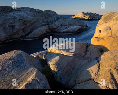 In "Verdens Ende" nel Faerder Nationalpark, contea di Faerder, il 23.05.2024. Foto: Markus Bolliger Foto Stock