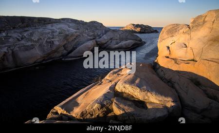 In "Verdens Ende" nel Faerder Nationalpark, contea di Faerder, il 23.05.2024. Foto: Markus Bolliger Foto Stock