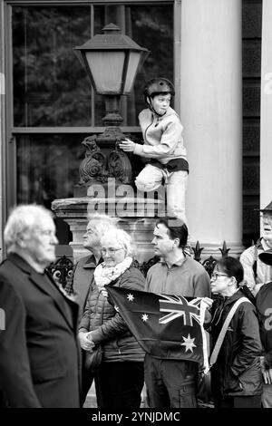 Australia, Tasmania, Hobart, ANZAC Day Foto Stock