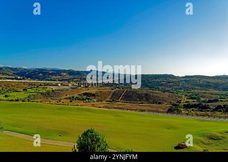 Landschaft, Sierra Bermeja, Golfplatz Foto Stock