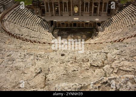 Rovine romane a Efeso nei tacchini meridionali. Foto Stock