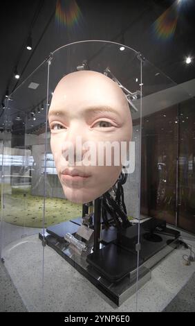 Gentle Monster Giant Head robot, Las Vegas Foto Stock