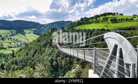 Ponte sospeso Blackforestline a Todtnau, Foresta Nera Foto Stock