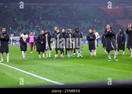 Milano, Milano, ITALIA. 27 novembre 2024. Durante la partita di Champions League 26/11/2024 tra FC International Milan e LB Lipsia allo stadio San Siro di Milano. Nella foto: (Immagine di credito: © Fabio Sasso/ZUMA Press Wire) SOLO USO EDITORIALE! Non per USO commerciale! Foto Stock