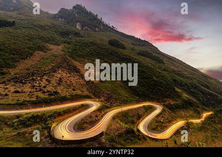 Passo Tham ma a ha Giang provice, Vietnam Foto Stock