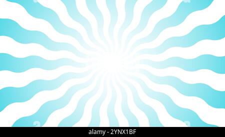 Sfondo rétro Sunburst con raggi o strisce al centro. Sfondo retrò Sun Burst. Sfondo astratto sequenza stellare. Illustrazione vettoriale Illustrazione Vettoriale