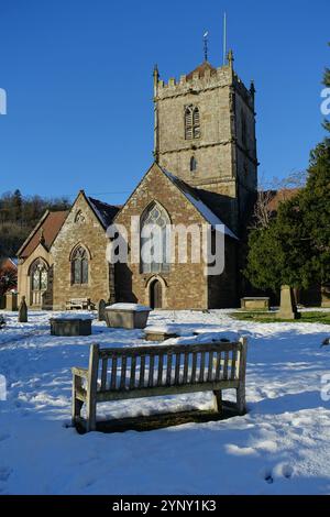 St Laurence's Church, Church Stretton, Shropshire, Regno Unito Foto Stock