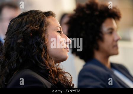 Torino, Italia. 27 novembre 2024. Ivana Andres durante la conferenza di presentazione del Golden Boy 2024. Torino, nord italia - 27 novembre 2024 (foto di Fabio Ferrari/LaPresse) credito: LaPresse/Alamy Live News Foto Stock