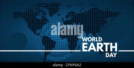 giornata mondiale della terra - illustrazione vettoriale, banner Illustrazione Vettoriale