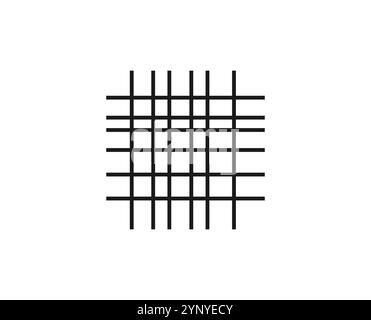 Icona tessuto di lino. Illustrazione vettoriale. Illustrazione Vettoriale