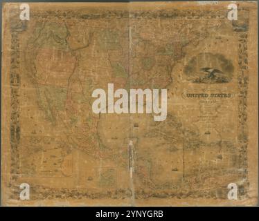 Mappa degli Stati Uniti d'America, delle province britanniche, del Messico, delle Indie occidentali e dell'America centrale, con parte di nuova Granada e Venezuela 1850 di Colton, G. Woolworth (George Woolworth), 1827-1901 Foto Stock