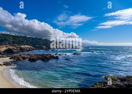 Vista mozzafiato della costa di Monterey e di Carmel, California. Foto Stock