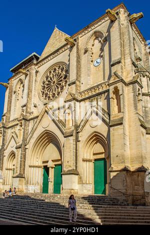 La chiesa incompiuta del XIX secolo di Eglise Saint-Roch de Montpellier a Montpellier, in Francia Foto Stock