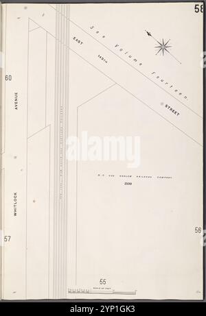 Bronx, V. 9, targa n. 58 [Mappa delimitata da E. 149th St., Whitlock Ave.] 1908 Foto Stock