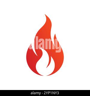 Versatile Fire Vector per logo, promozioni, siti Web, marketing, giochi e packaging Illustrazione Vettoriale
