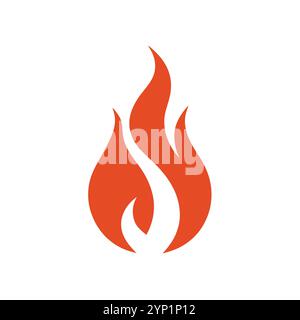 Versatile Fire Vector per logo, promozioni, siti Web, marketing, giochi e packaging Illustrazione Vettoriale