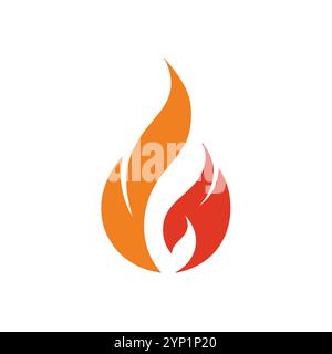 Versatile Fire Vector per logo, promozioni, siti Web, marketing, giochi e packaging Illustrazione Vettoriale