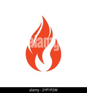 Versatile Fire Vector per logo, promozioni, siti Web, marketing, giochi e packaging Illustrazione Vettoriale