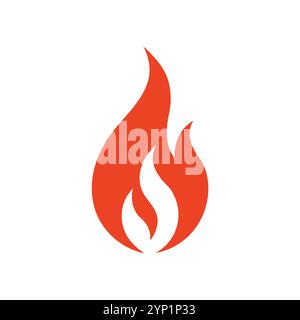 Versatile Fire Vector per logo, promozioni, siti Web, marketing, giochi e packaging Illustrazione Vettoriale