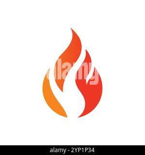 Versatile Fire Vector per logo, promozioni, siti Web, marketing, giochi e packaging Illustrazione Vettoriale