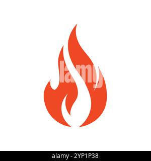 Versatile Fire Vector per logo, promozioni, siti Web, marketing, giochi e packaging Illustrazione Vettoriale