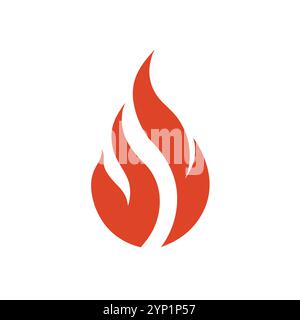 Versatile Fire Vector per logo, promozioni, siti Web, marketing, giochi e packaging Illustrazione Vettoriale