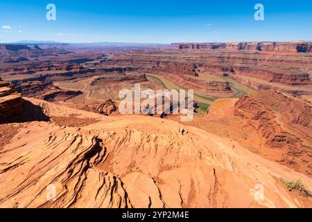 Ansa del fiume Colorado a Dead Horse Point, Dead Horse Point State Park, Utah, Stati Uniti d'America, Nord America Foto Stock