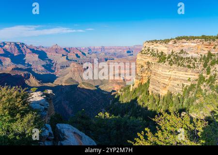 Grand Canyon, Duck on a rock Viewpoint, Grand Canyon National Park, sito patrimonio dell'umanità dell'UNESCO, Arizona, Stati Uniti d'America, Nord America Foto Stock