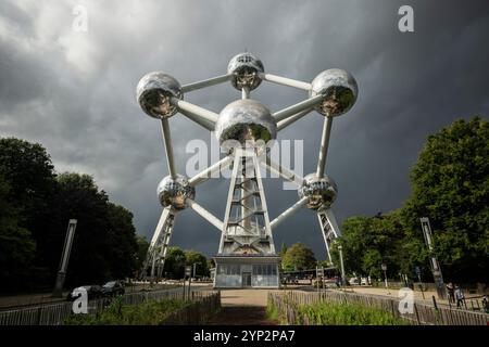 L'Atomium di Bruxelles, Belgio, Europa Foto Stock