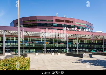 La Malmö Arena è un'arena polivalente al coperto situata a Malmö, Svezia, sede della squadra di hockey su ghiaccio Malmö Redhawks, aperta nel 2008. Foto Stock