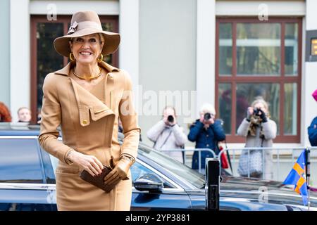 Den Haag, Paesi Bassi, 2024-11-28 14:27:47 L'AIA, 28-11-2024, Mauritshuis sua Maestà la Regina Máxima sarà presente giovedì pomeriggio, 28 novembre, alla firma della collaborazione internazionale tra il Centro Principessa Máxima per l'oncologia pediatrica, l'Hopp Children's Cancer Center di Heidelberg (Kitz) e l'Institut Curie di Parigi. La firma dei CAN KIDS dell'Unione europea avrà luogo a Mauritshuis all'Aia. FOTO: NLBeeld/PISCINA/Schoemaker credito: NL Beeld / Patrick van Emst Foto Stock