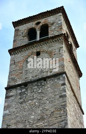 belltower, Chiesa di Santa Maria degli Angeli, Lugano, Repubblica e Cantone Ticino, Svizzera, Svizzera, Svizzera, Svizzera, Svizzera, Svizzera, Svájc, Europa Foto Stock