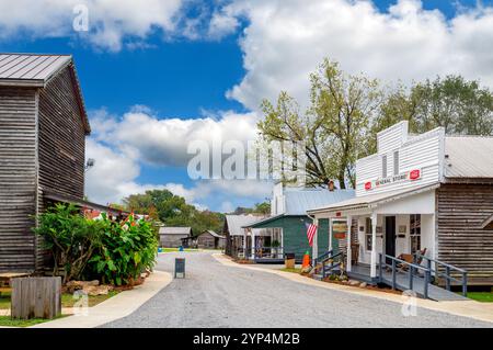 Street nel Mississippi Agriculture and Forestry Museum, Jackson, Mississippi, USA Foto Stock