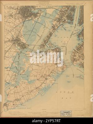 Staten Island, indagine del 1888-89 e 1897, ed. Del 1900, rif. 1908. Foto Stock