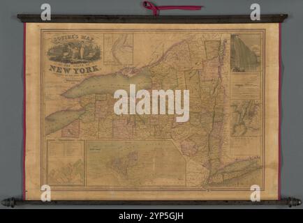 Mappa di Squire dello stato di New York: Contenente tutte le città dello stato 1835 da Phelps, Humphrey, XIX secolo. Foto Stock