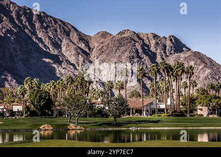 Campo da golf a Palm Springs, California, stati uniti Foto Stock