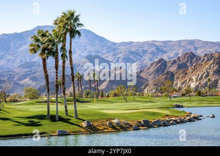 Campo da golf a Palm Springs, California, stati uniti Foto Stock