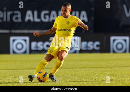 Gustavo Garcia visto durante la partita della Liga Portogallo tra squadre del CF Estrela Amadora e del CD Nacional all'Estadio Jose Gomes (Maciej Rogowski) Foto Stock