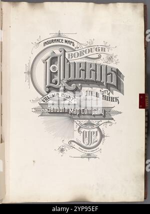 Carte assicurative del Borough of Queens, città di New York volume 8. Pubblicato da The Sanborn Map Co. 11, Broadway, New York. 1912. 1912 - 1922 Foto Stock