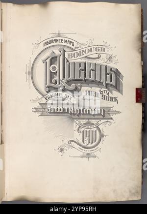 Carte assicurative del Borough of Queens, città di New York volume 6. Pubblicato da The Sanborn Map Co. 11, Broadway, New York. 1911. 1884 - 1936 Foto Stock