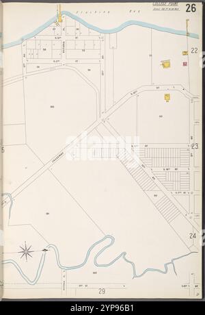 Queens V. 5, targa n. 26 [Mappa delimitata da Flushing Bay, 9th Ave., 21st St.] 1884 - 1936 Foto Stock