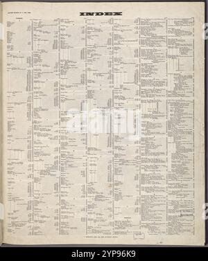 Indice 1884 - 1936 Foto Stock