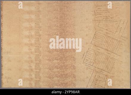 Mappa che mostra il percorso per un nuovo viale proposto da Peck Slip a Lafayette Place / disegnato per J. Augustus Page, Scudiero Di William E. Hauz. Di Hauz, William E.. Foto Stock