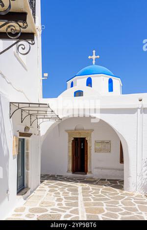 Pamegiston Taksiarxon Church, Parikia, Paros, Cicladi, Grecia Foto Stock