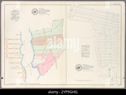 Targa 35: Mappa n. 45 [delimitata da Tenth Avenue, 181st Street, Croton Aqueduct, e 172nd Street.] - Vol. 2 di Maps, pagine 32: [Delimitato da North Street, 1st Avenue, Walnut Street, e 9th Avenue.] 1888 - 1897 Foto Stock